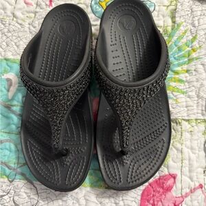 CROCS Black Women's Sandals